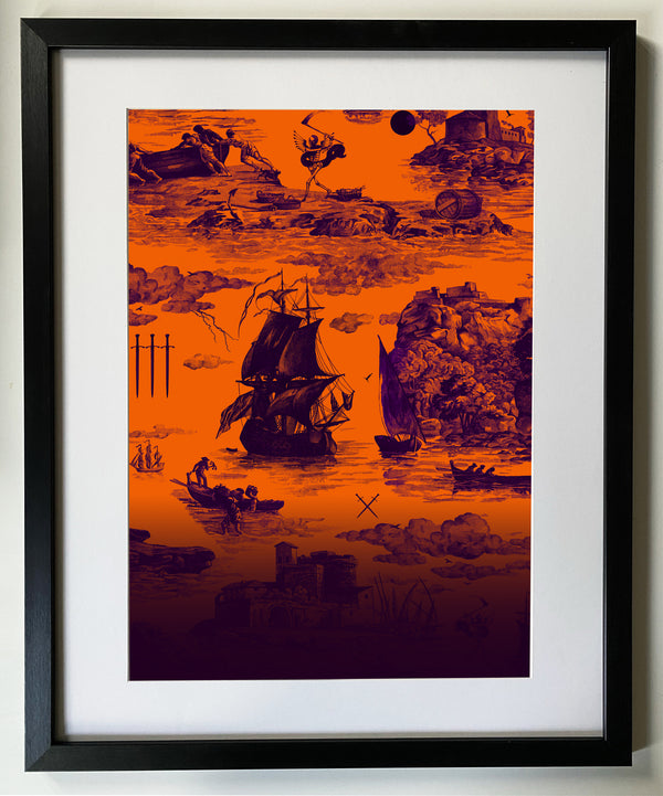Doomed Voyage (pumpkin) Fine Art print A3 / A2
