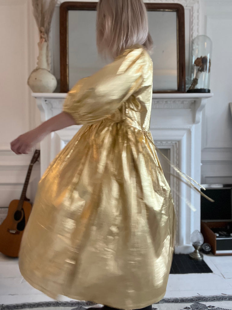 Georgie wrap dress disco Gold