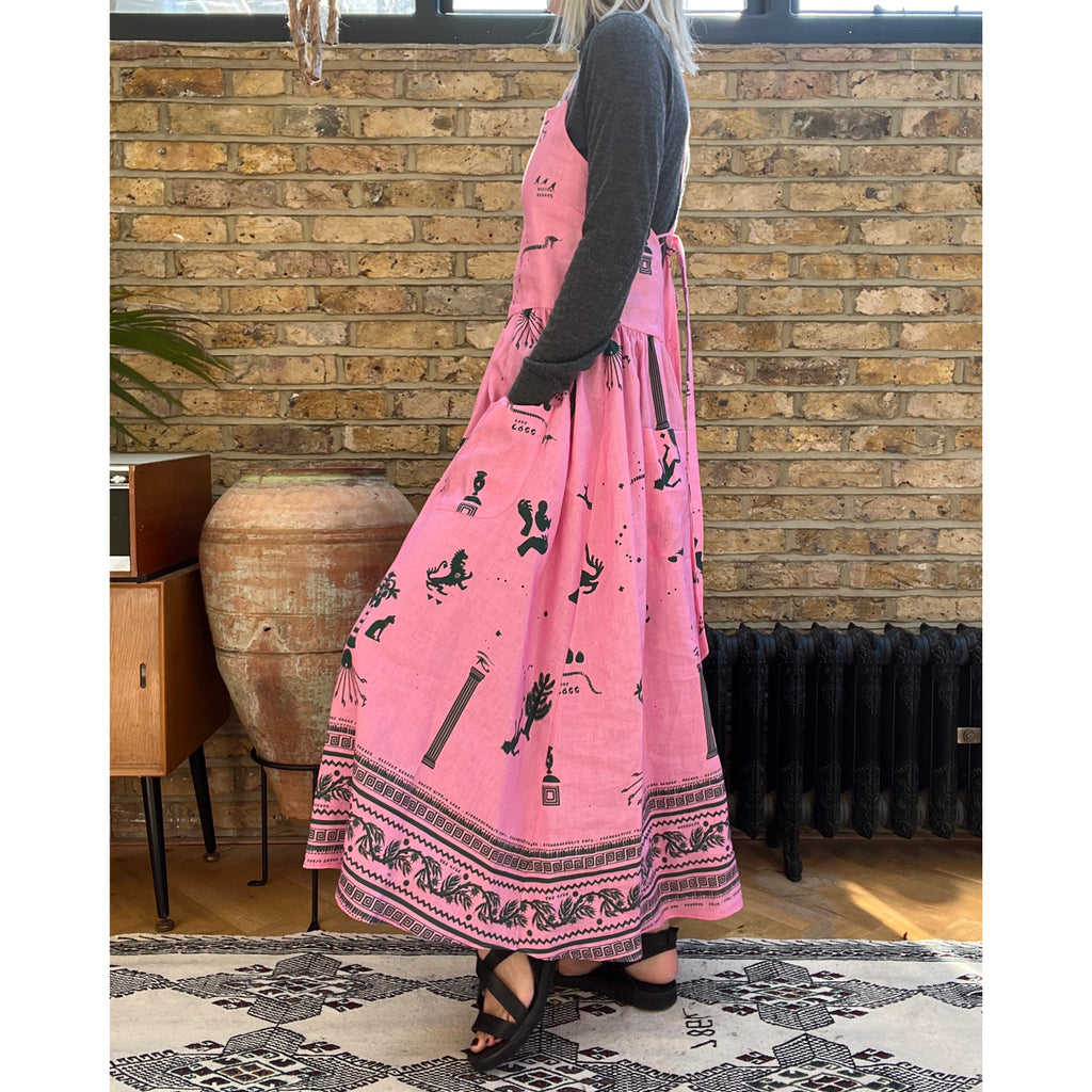 Buto Dress in Ancient Hearts Pink