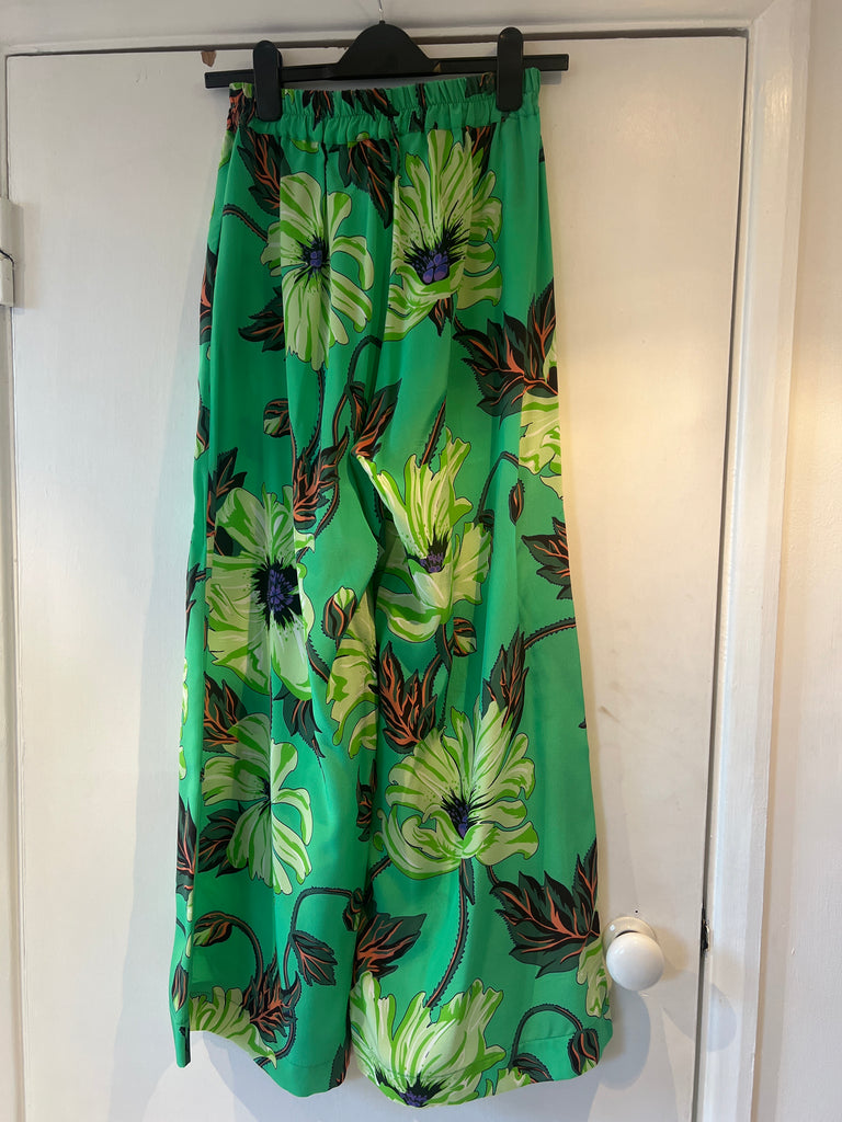 *Studio sale* silk poppy trousers XS