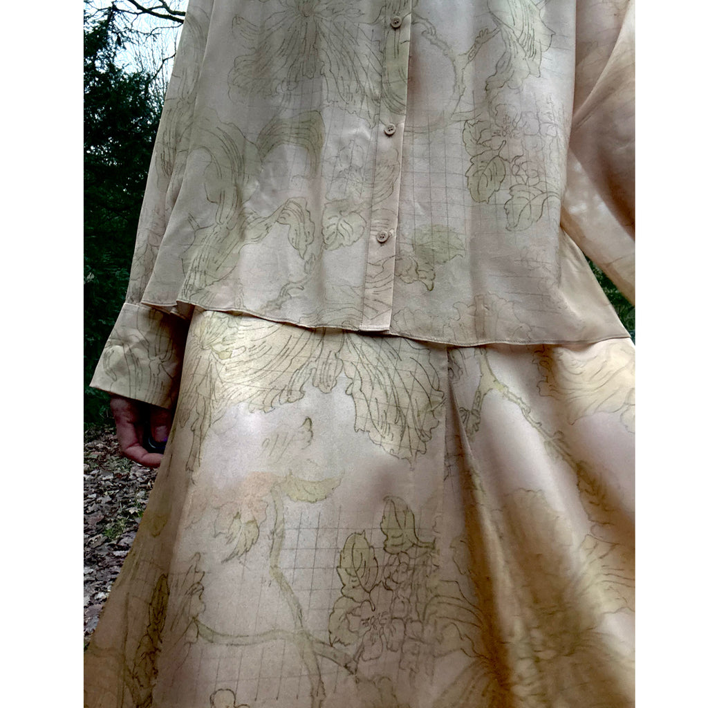 Heath Skirt in 200 year old Lilly print