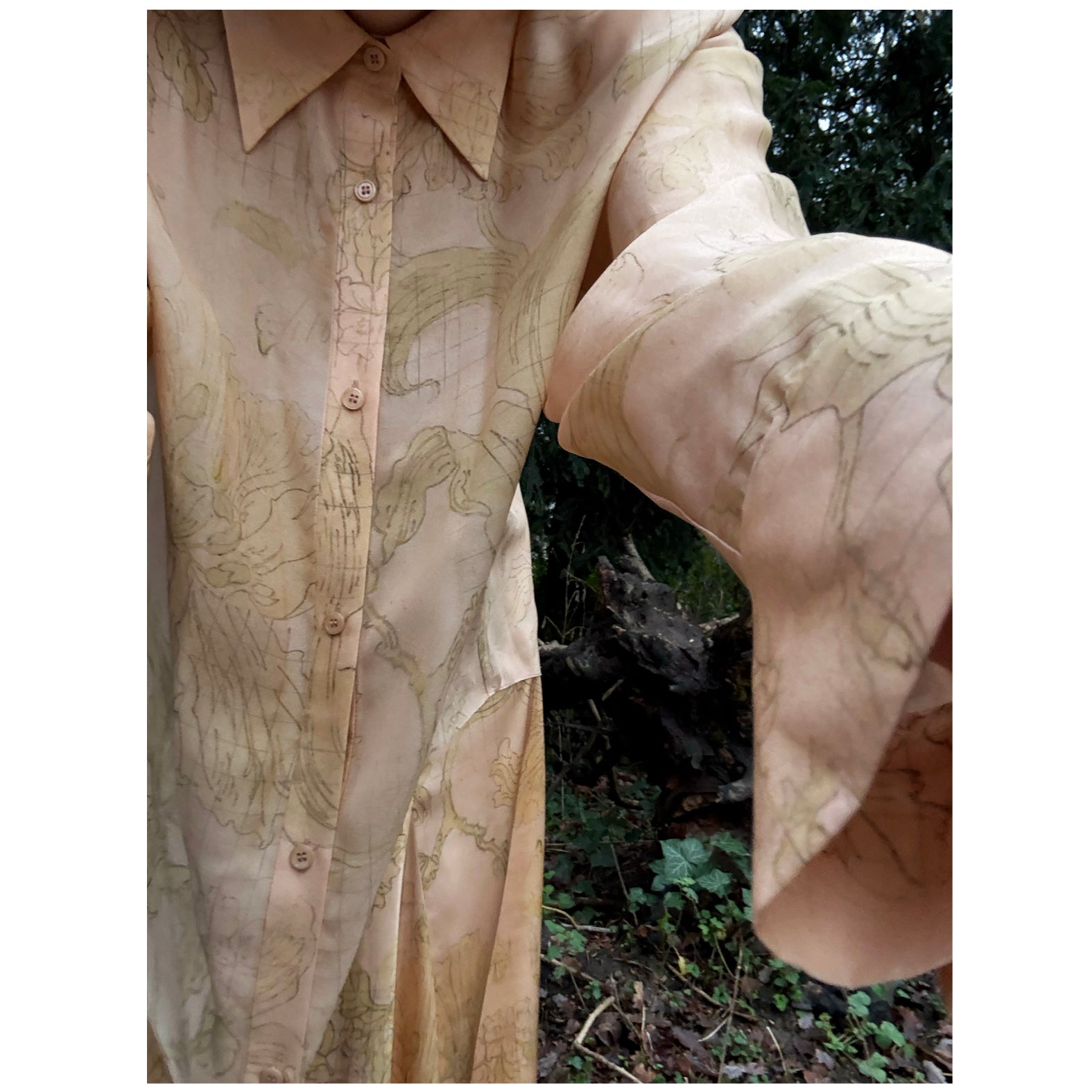 Heath Shirt in 200 year old Lilly Print