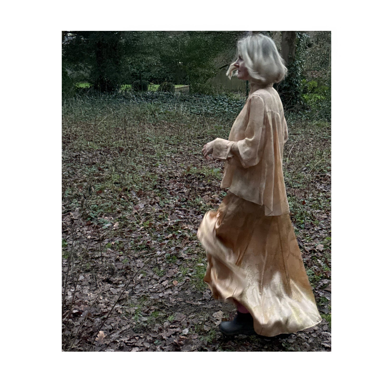 Heath Skirt in 200 year old Lilly print