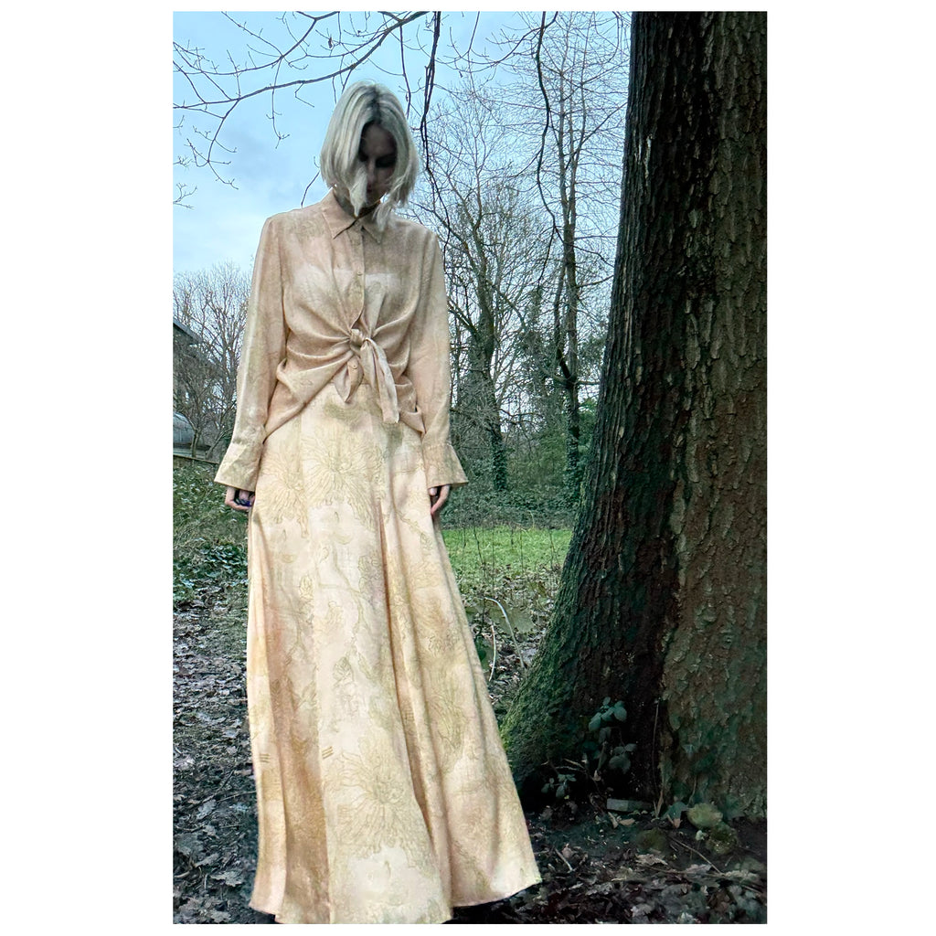 Heath Skirt in 200 year old Lilly print