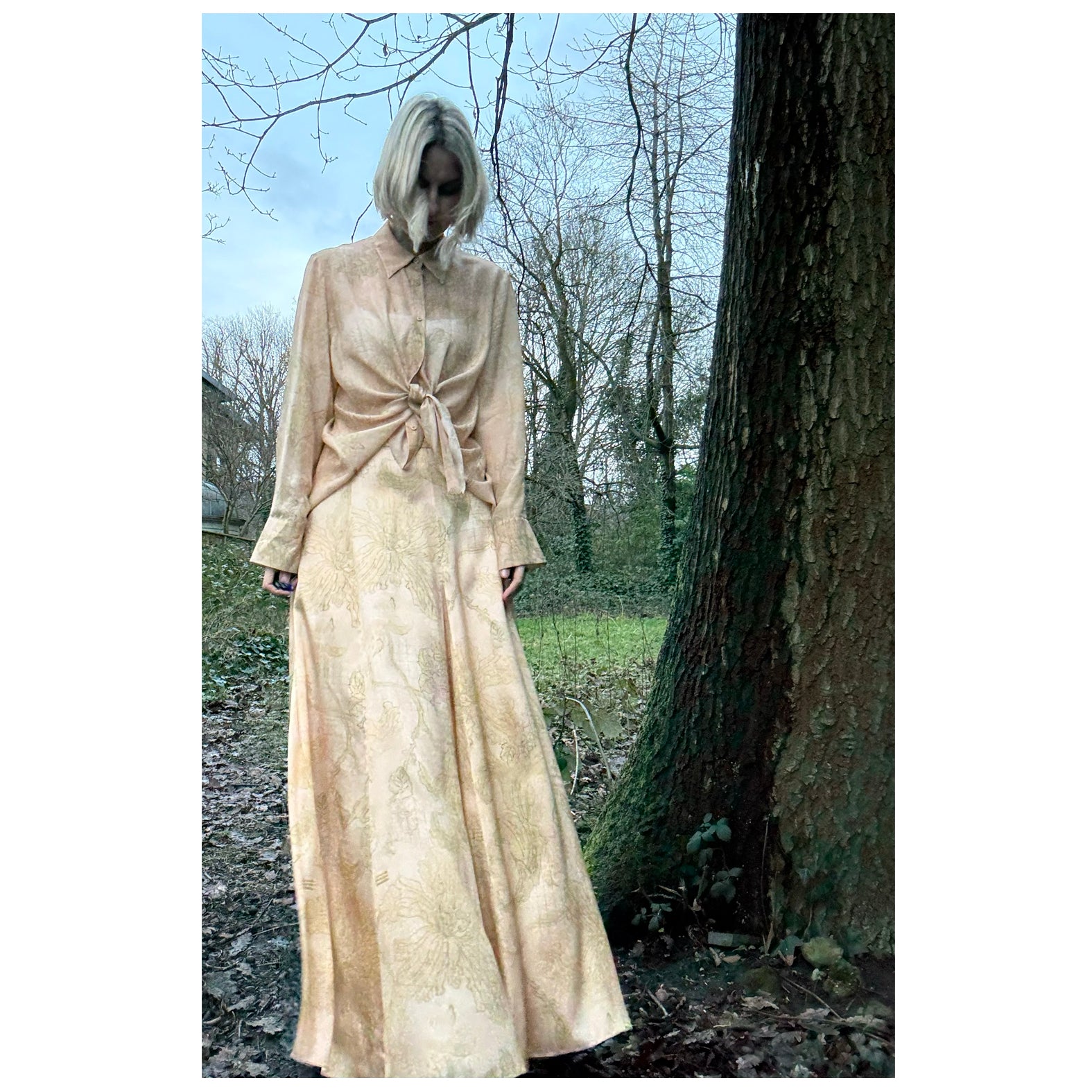 Heath Shirt in 200 year old Lilly Print