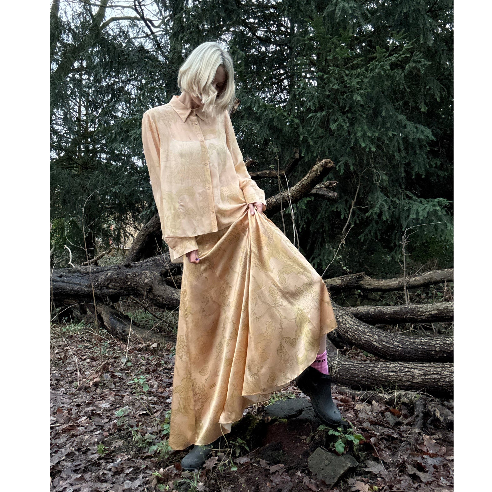 Heath Shirt in 200 year old Lilly Print