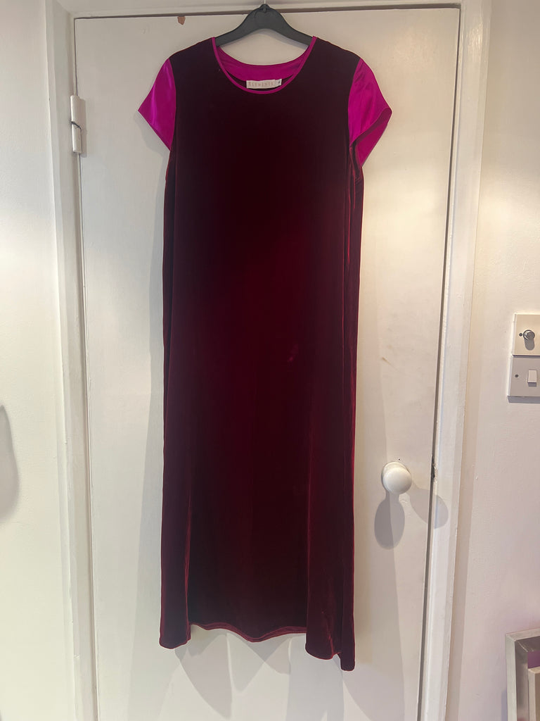 *Studio sale* velvet and silk dress S