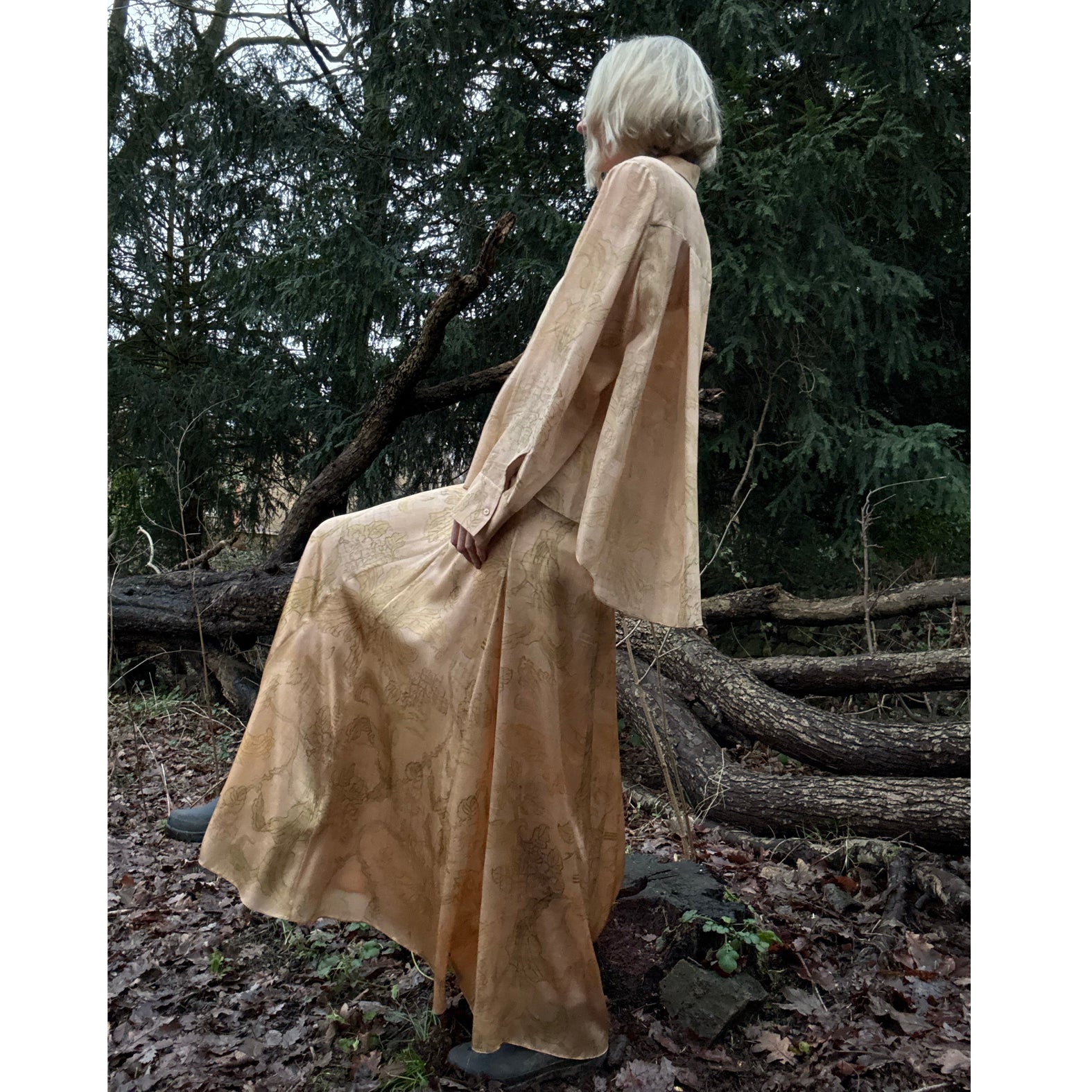 Heath Skirt in 200 year old Lilly print