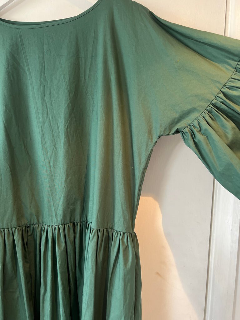 *Studio sale* Forest Green cotton dusk dress S-M