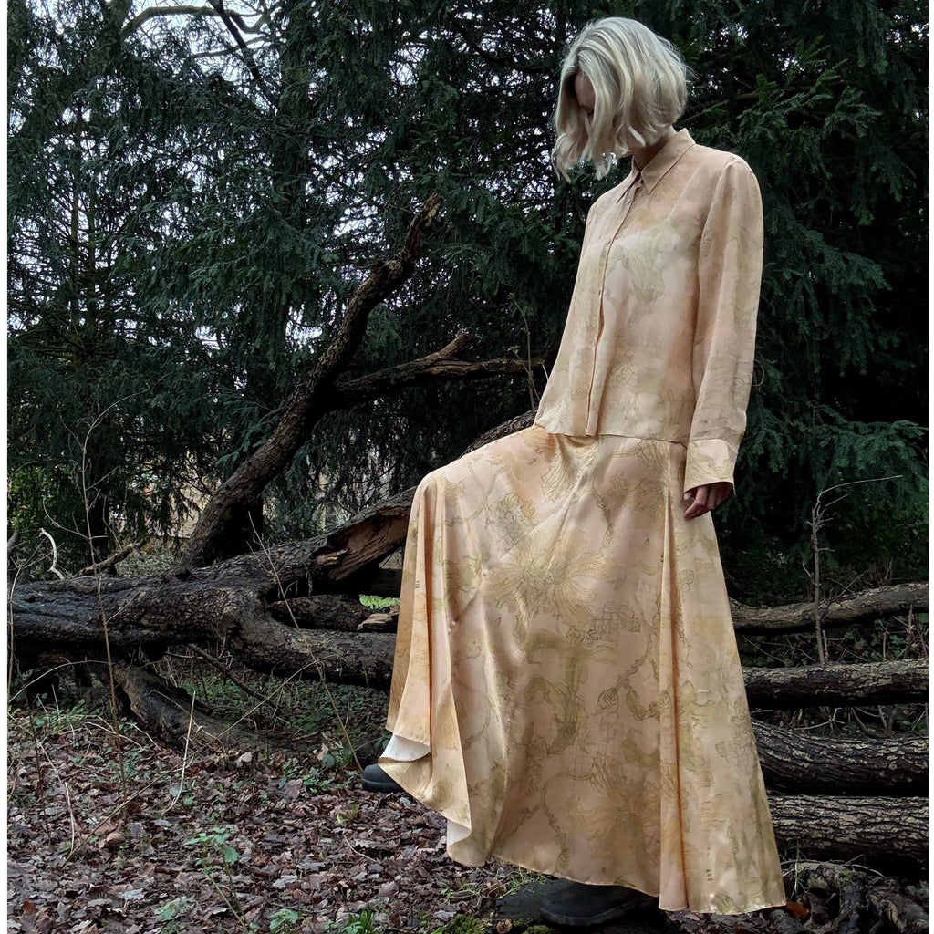 Heath Skirt in 200 year old Lilly print