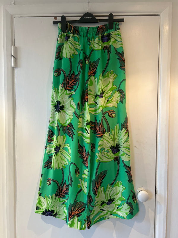 *Studio sale* silk poppy trousers XS