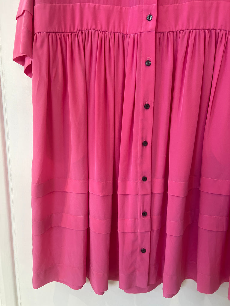 *studio sale* silk pink oversized dress M