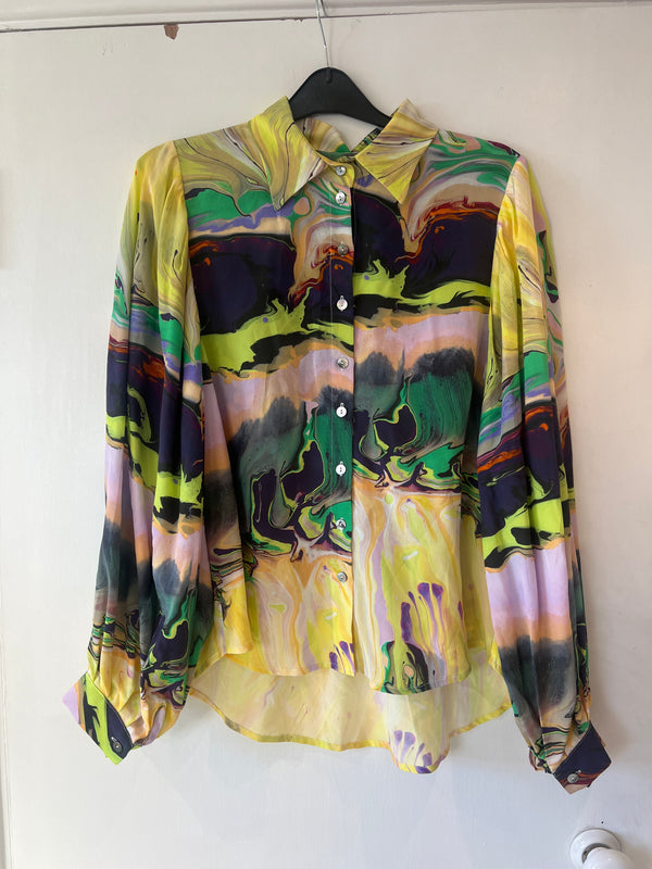 *studio sale* silk blouse size S