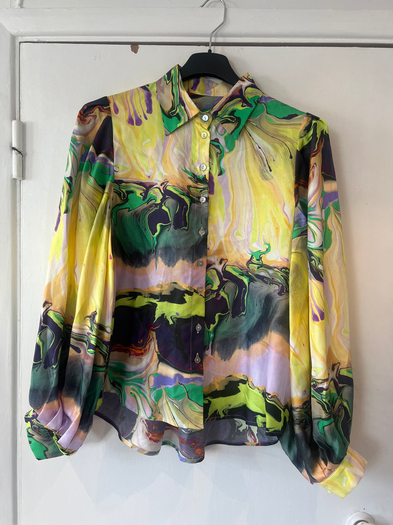 *studio sale* silk blouse size S