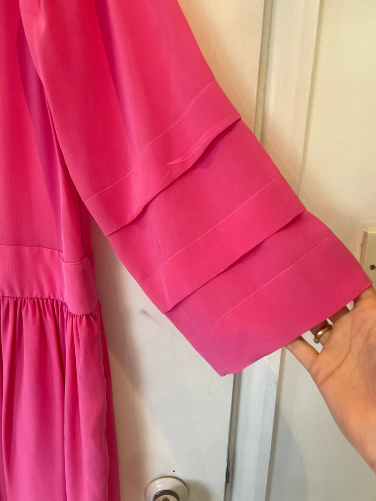 *studio sale* silk pink oversized dress M