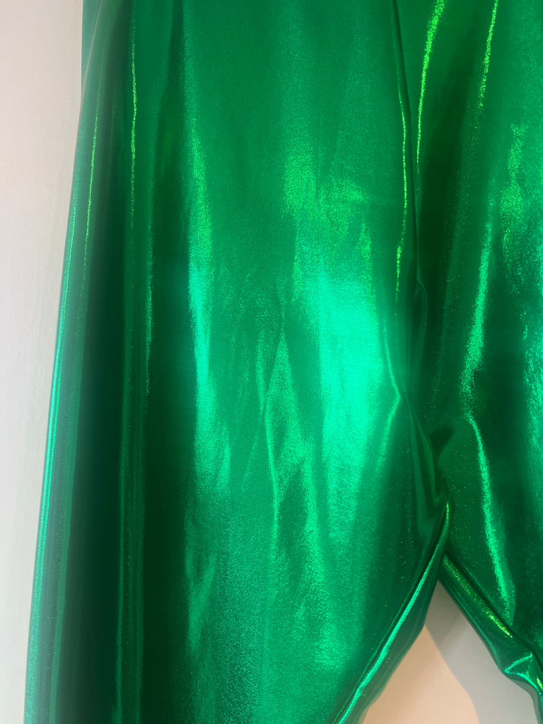 *Studio sale* Green metallic leggings sample S