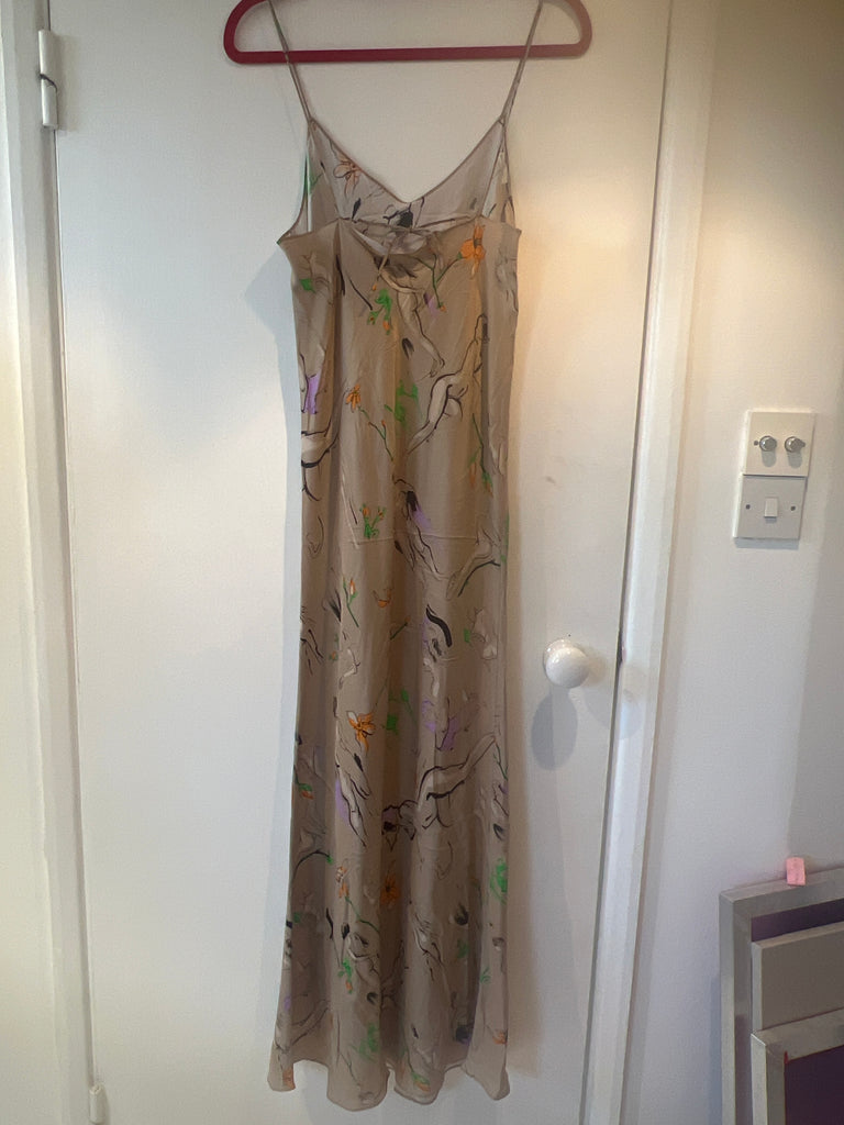 *Studio sale* Silk slip dress Small life drawing