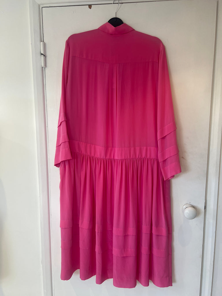 *studio sale* silk pink oversized dress M