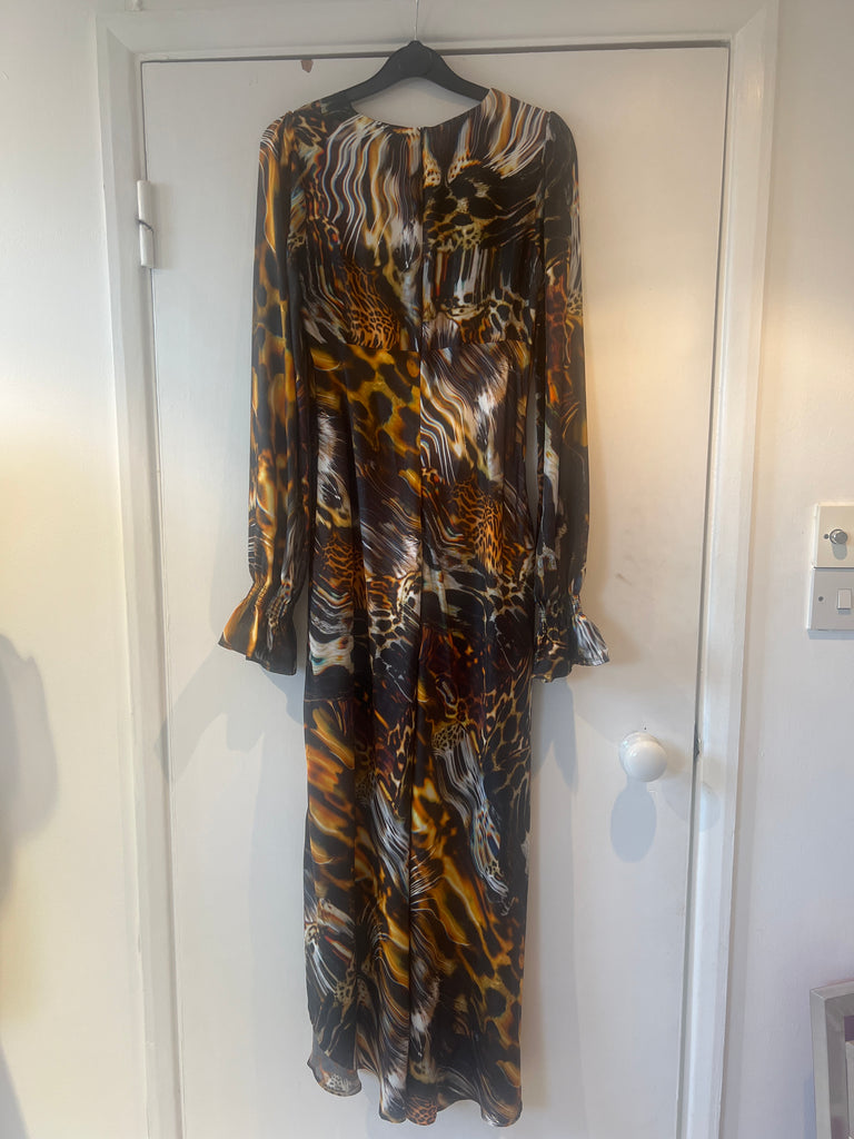 *Studio sale* Silk Peggy Dress in wilds print Small