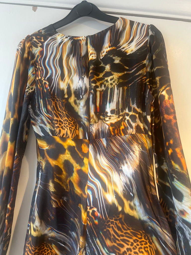 *Studio sale* Silk Peggy Dress in wilds print Small