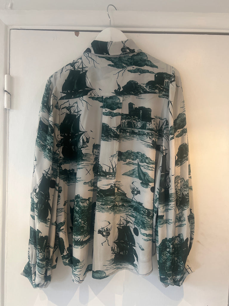 *Studio sale* silk blouse sample L