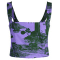 May Bodice Top in Doomed Voyage print, violet and deep forest