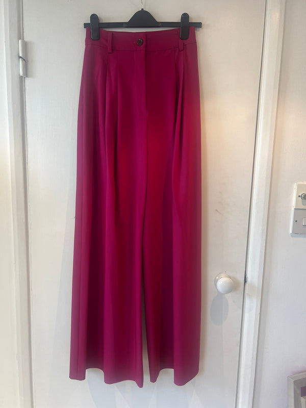 *Studio sale* Raspberry wide leg trousers Small