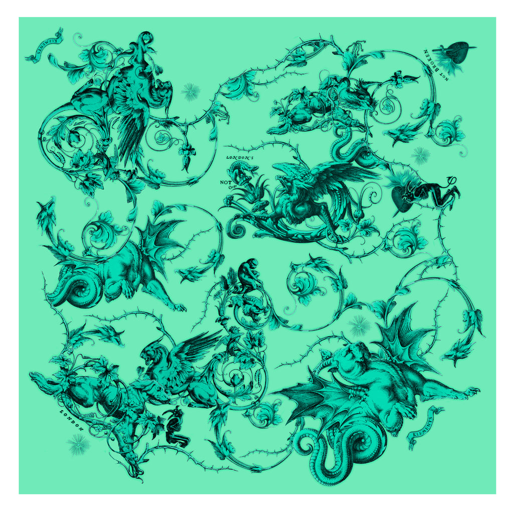 Fantasia silk chiffon giant scarf