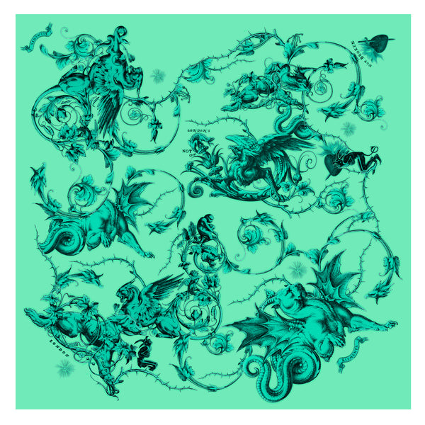 Fantasia silk chiffon giant scarf