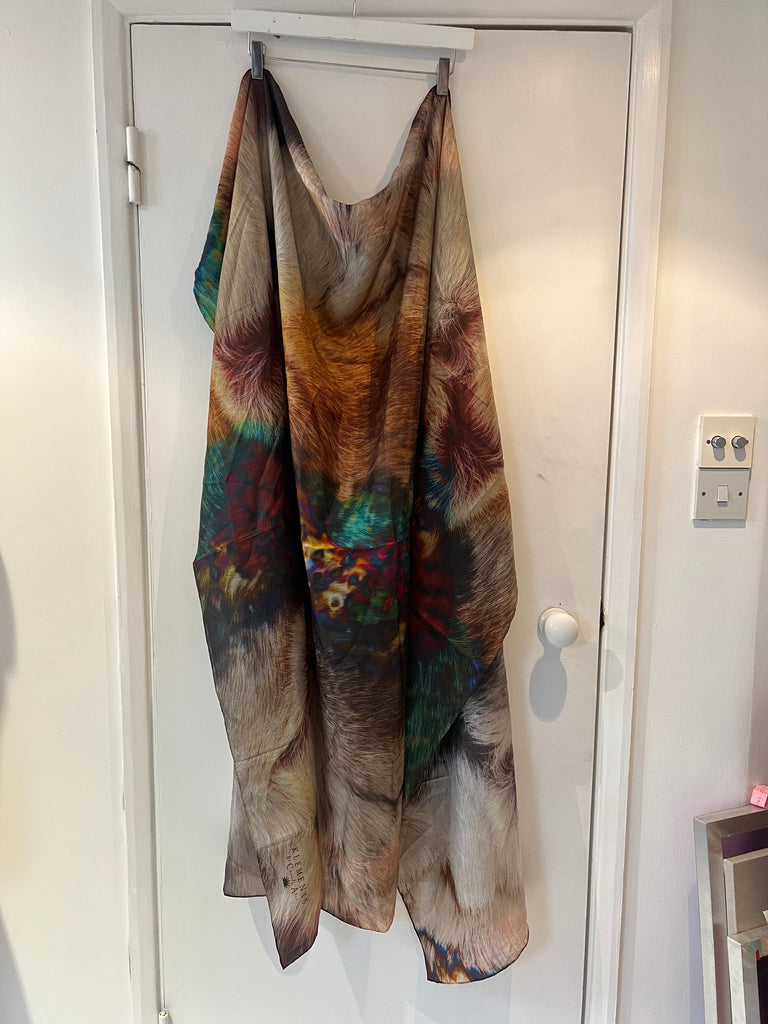 *Studio sale* reindeer silk giant sq 135cm