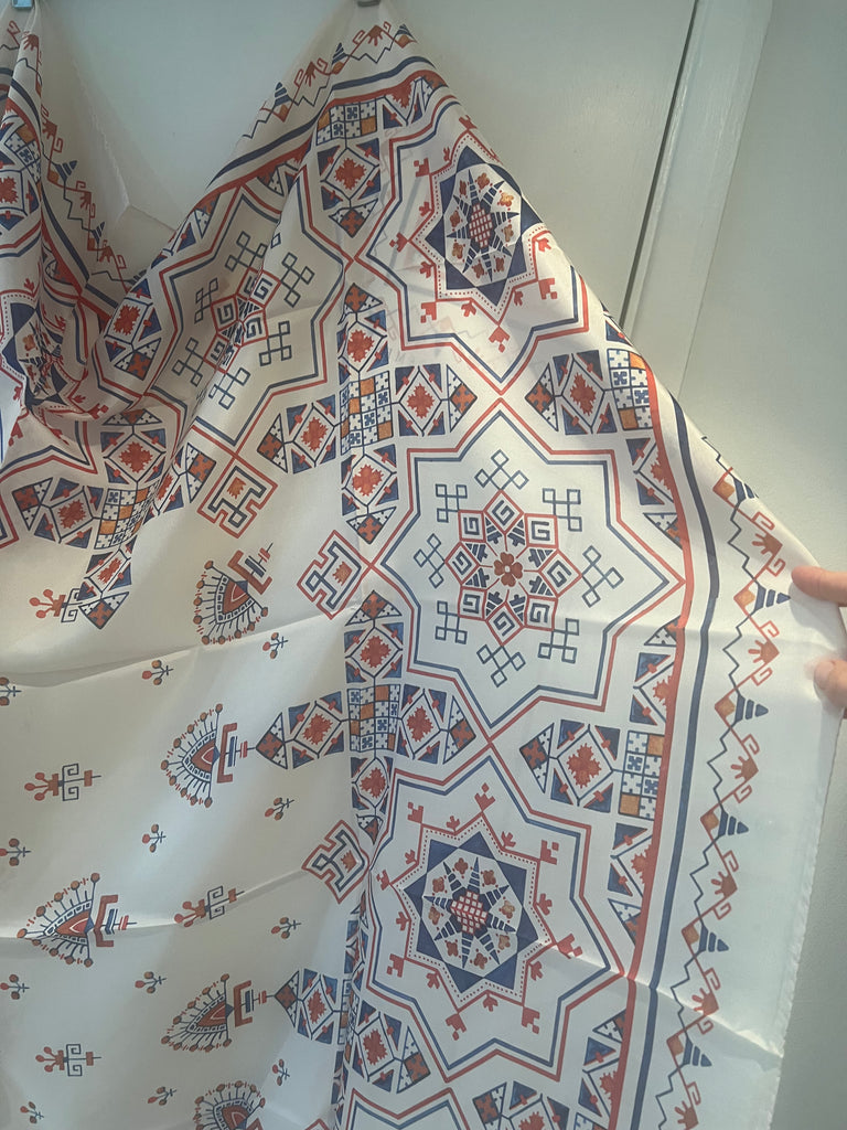 *Studio sale* silk puzzle scarf 135cm