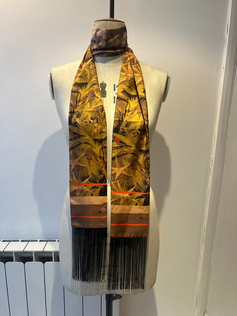 *Studio sale* silk skinny tassel scarf