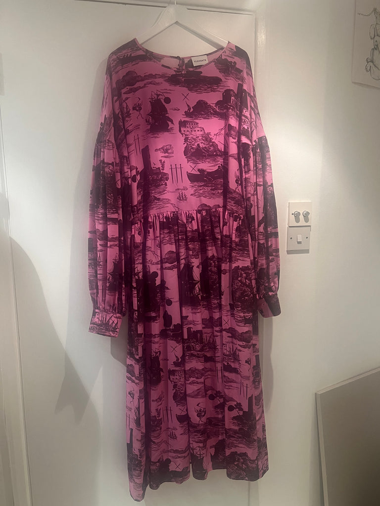 Silk pink doomed voyage dress XS flash sale