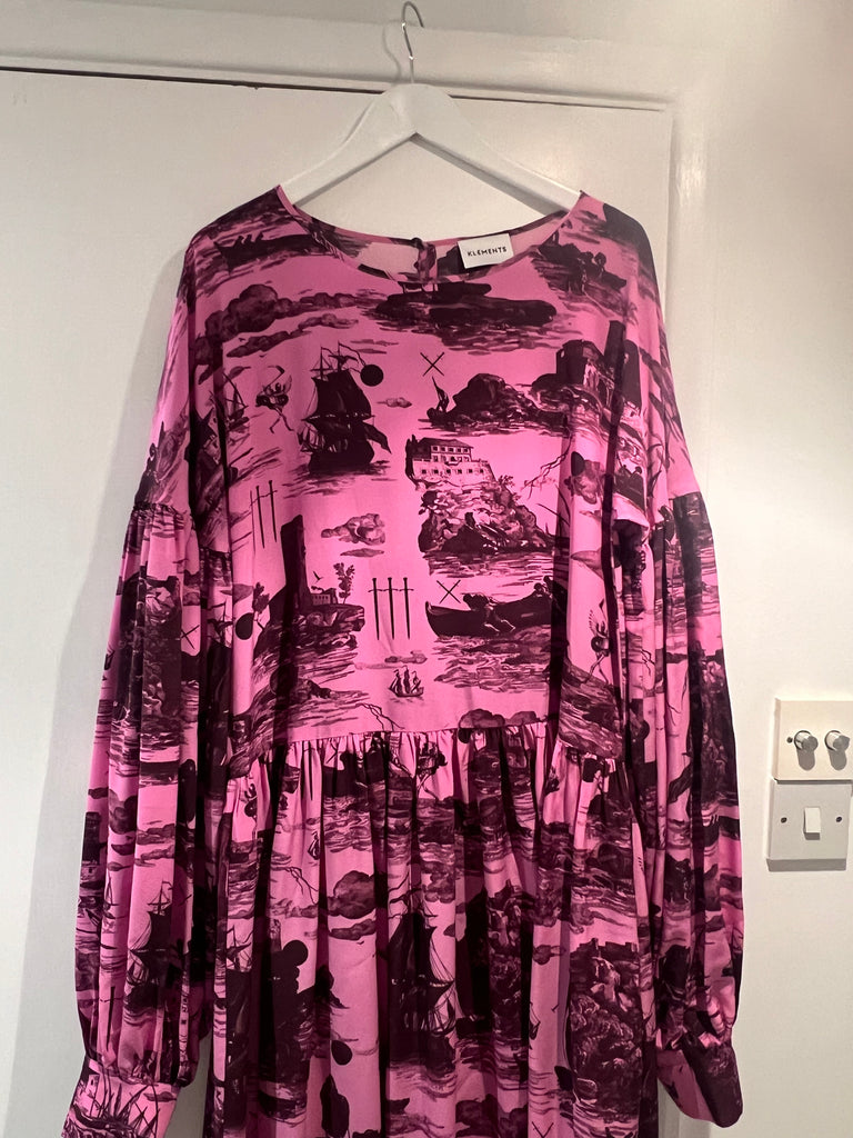 Silk pink doomed voyage dress XS flash sale