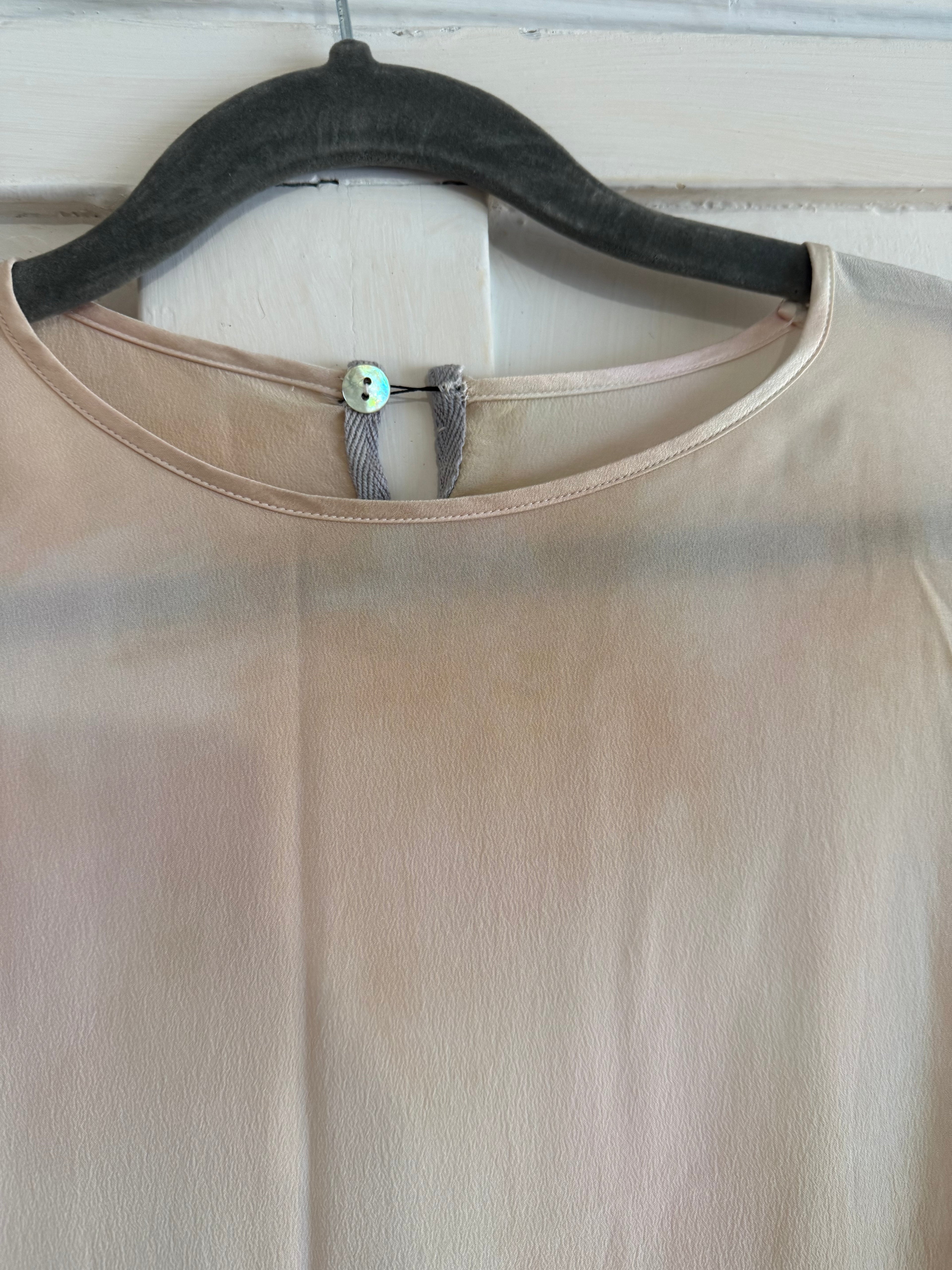 JUNE SAMPLE SALE silk hand dyed dusk dress size small