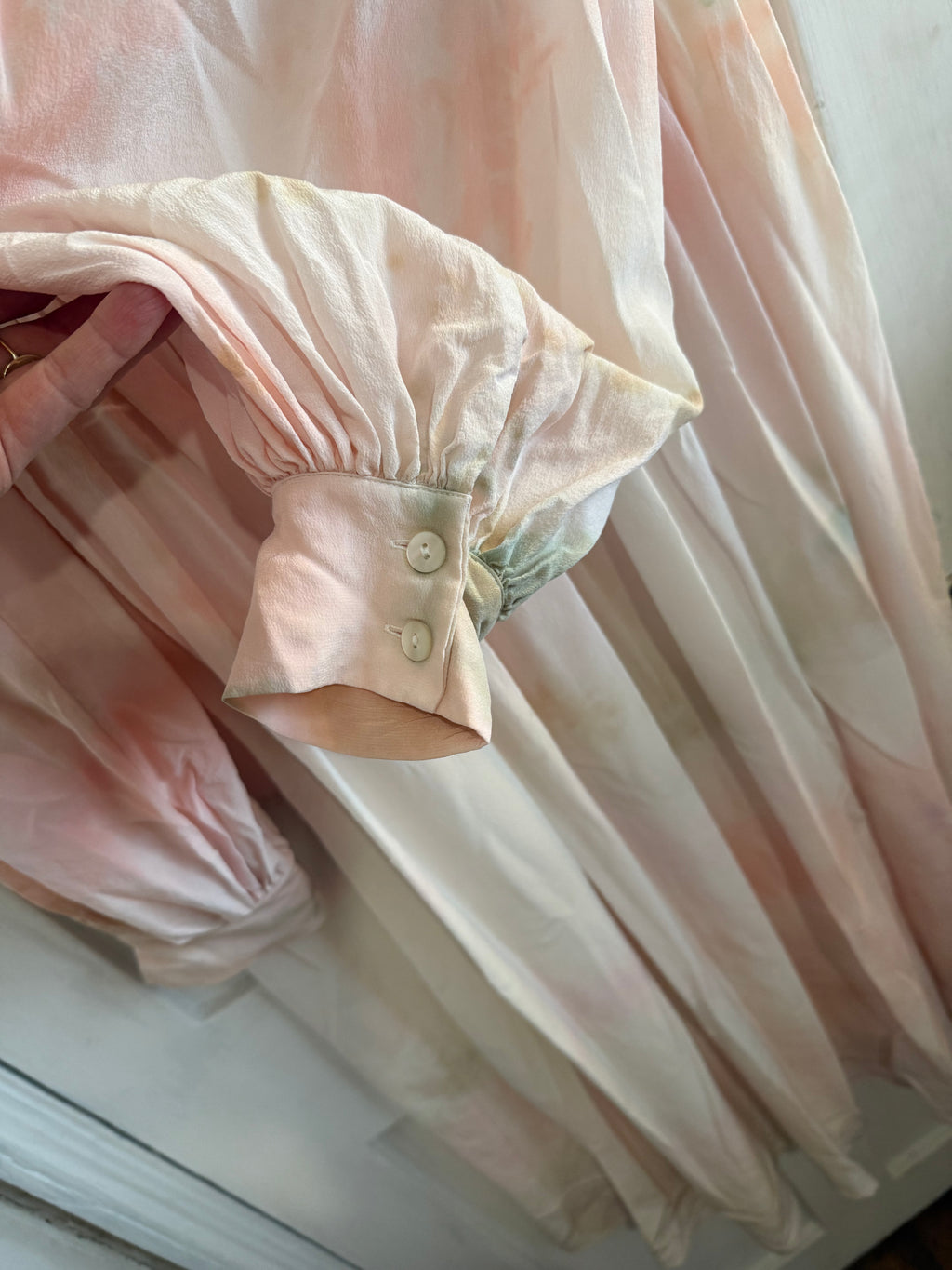 JUNE SAMPLE SALE silk hand dyed dusk dress size small