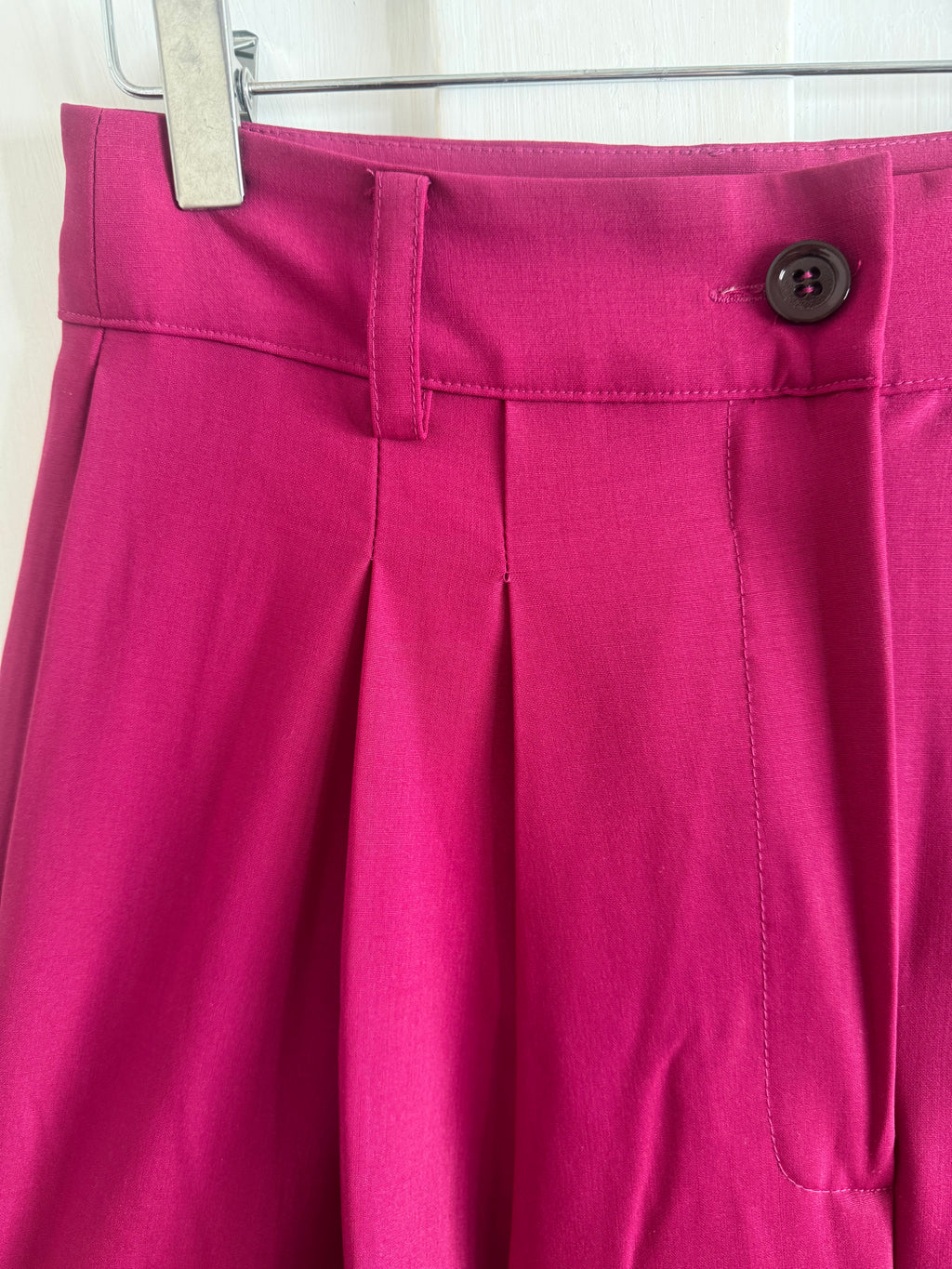 JUNE SAMPLE SALE wide leg fuchsia trousers Small