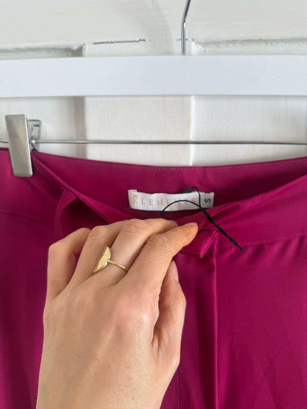 JUNE SAMPLE SALE wide leg fuchsia trousers Small