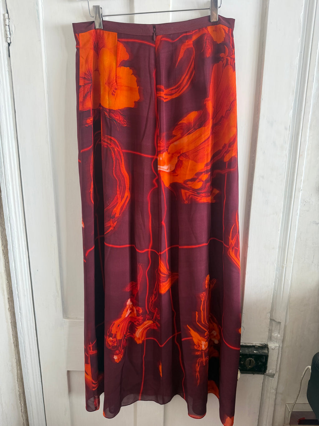 JUNE SAMPLE SALE silk chiffon skirt current season sample Small