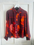 JUNE SAMPLE SALE silk chiffon blouse current season small