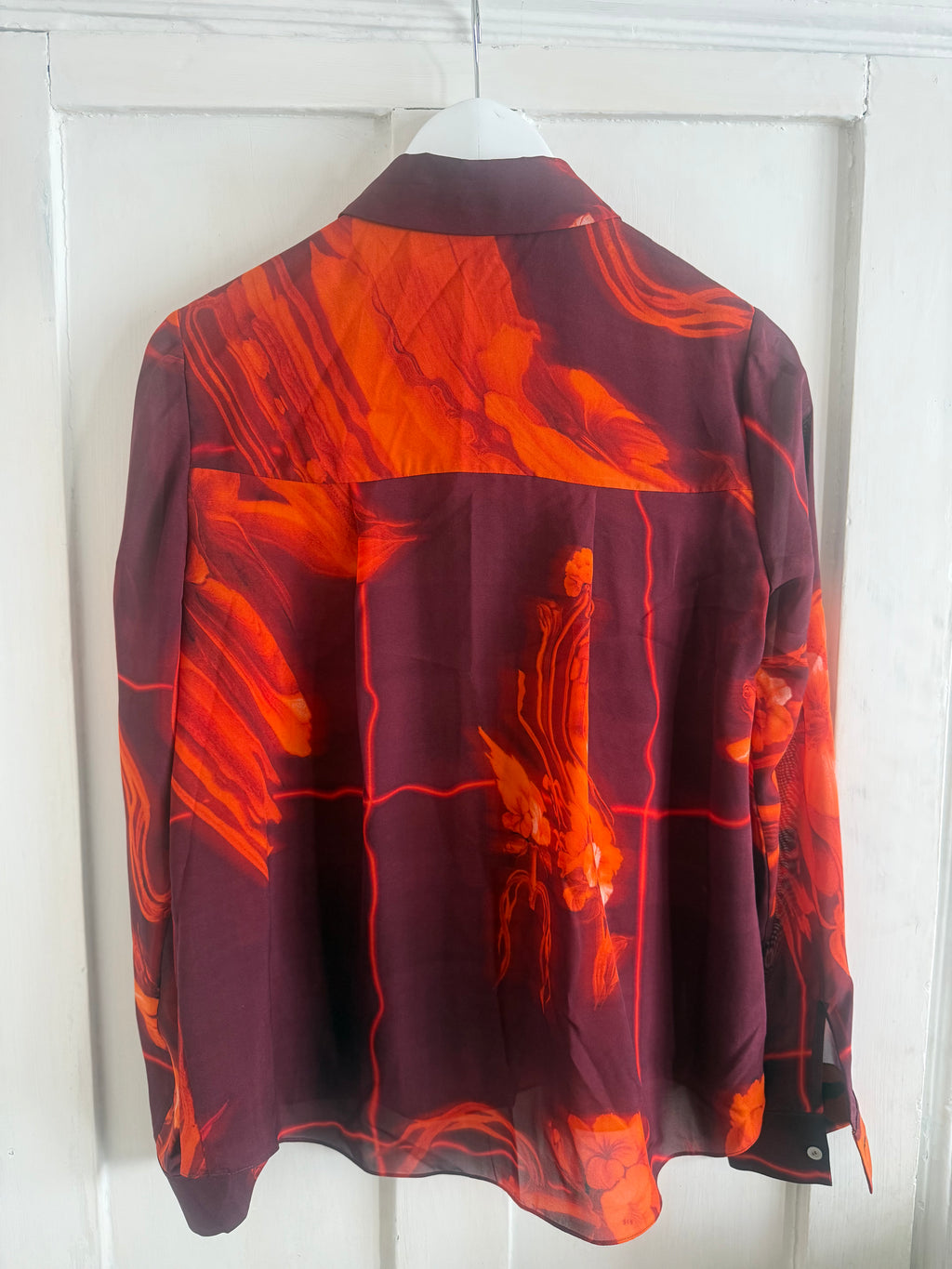 JUNE SAMPLE SALE silk chiffon blouse current season small