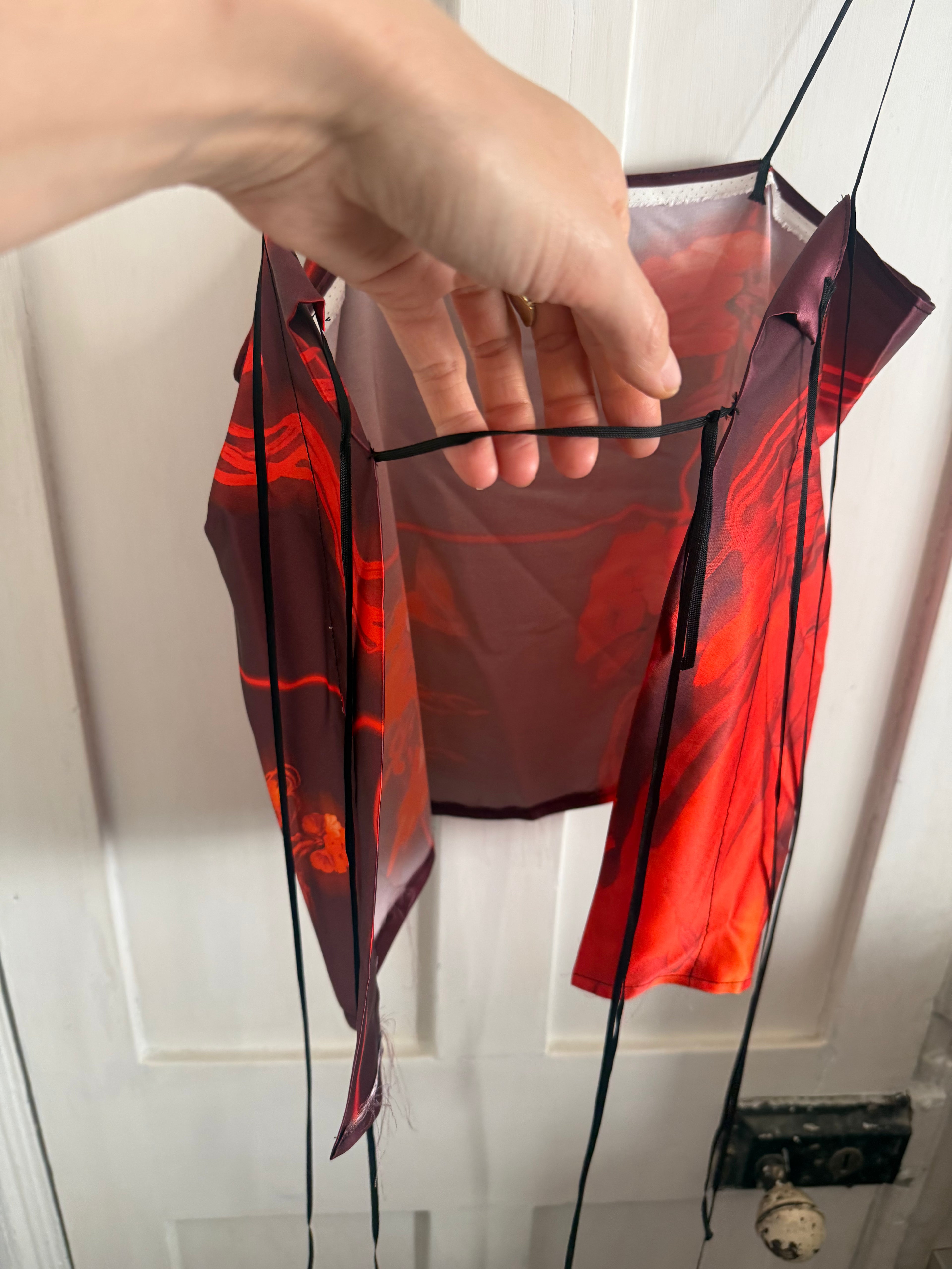 JUNE SAMPLE SALE silk tie messy hand made sample small