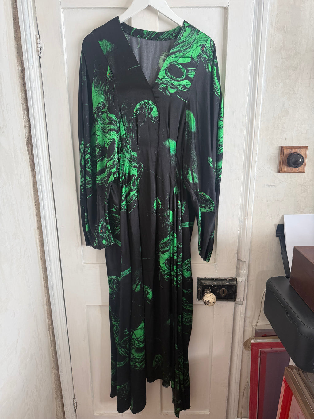 JUNE SAMPLE SALE silk alien dress - messy hand made sample size medium