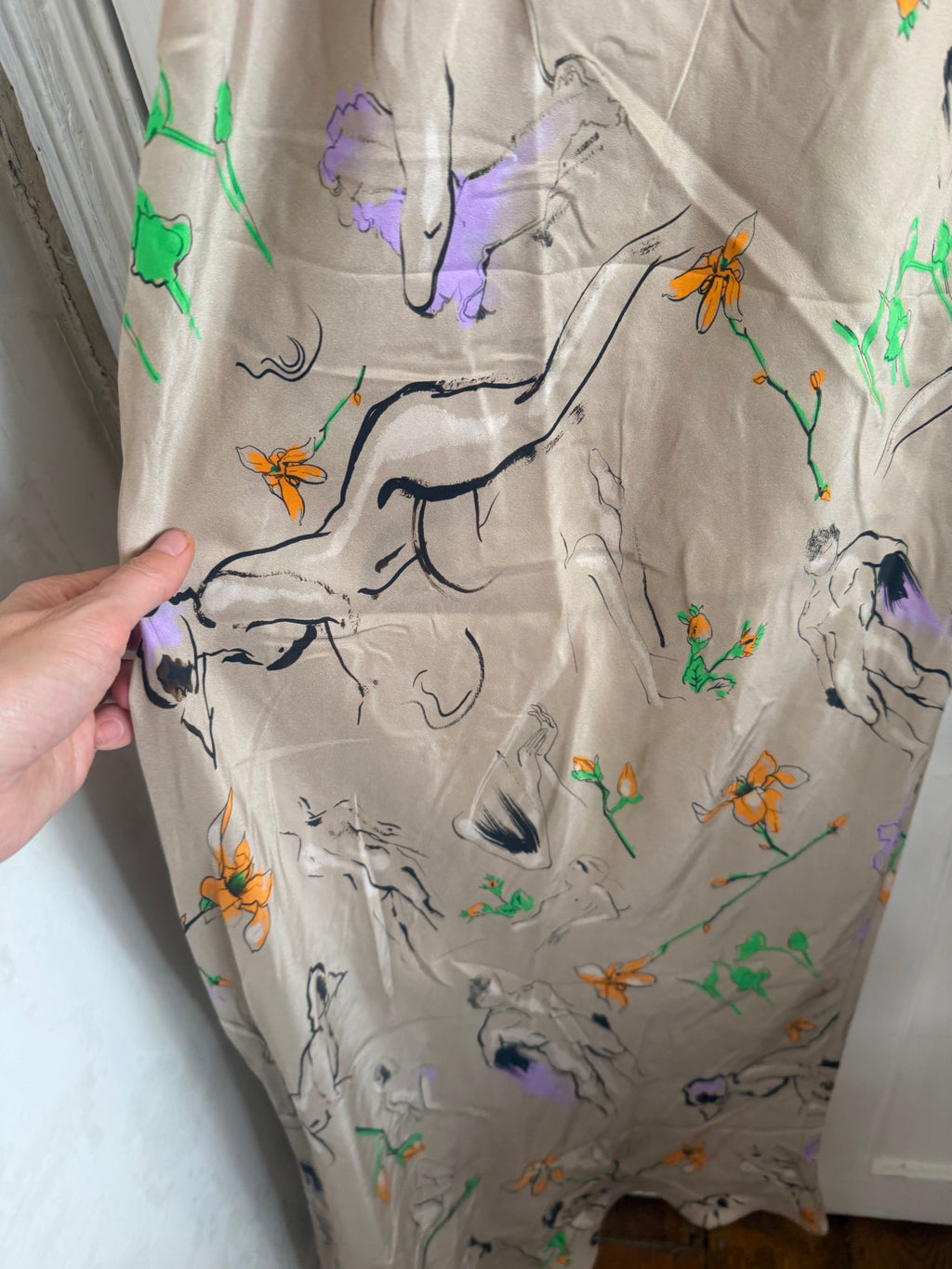 JUNE SAMPLE SALE silk slip dress XS - S