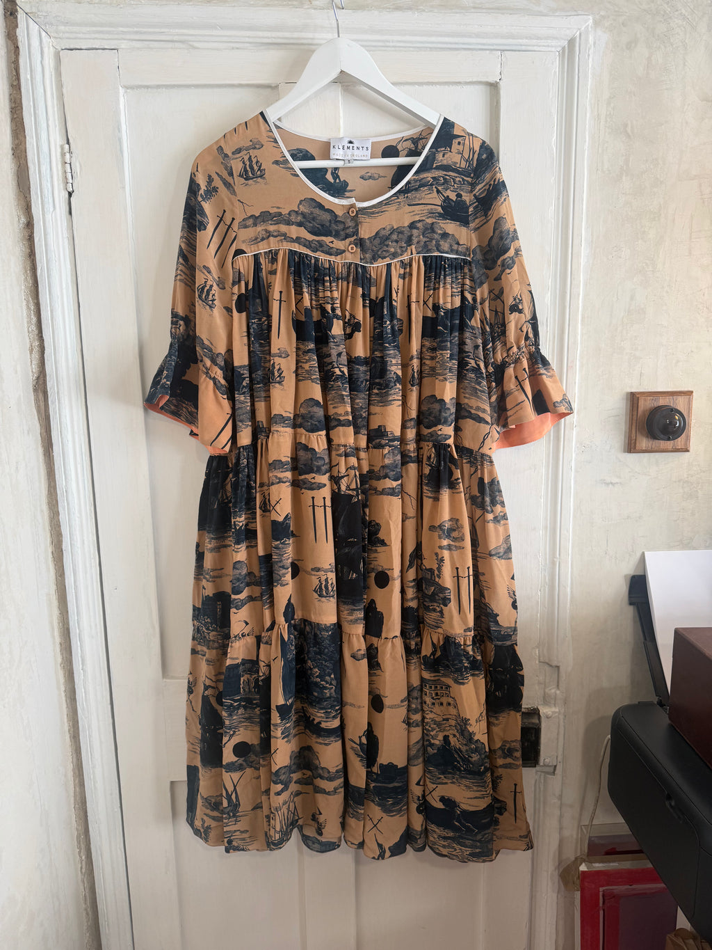 JUNE SAMPLE SALE silk doomed voyage dress - only one sample! small - medium