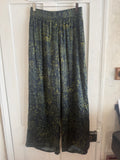 JUNE SAMPLE SALE silk abandoned village trousers Medium
