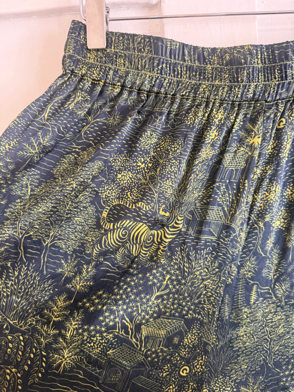 JUNE SAMPLE SALE silk abandoned village trousers Medium