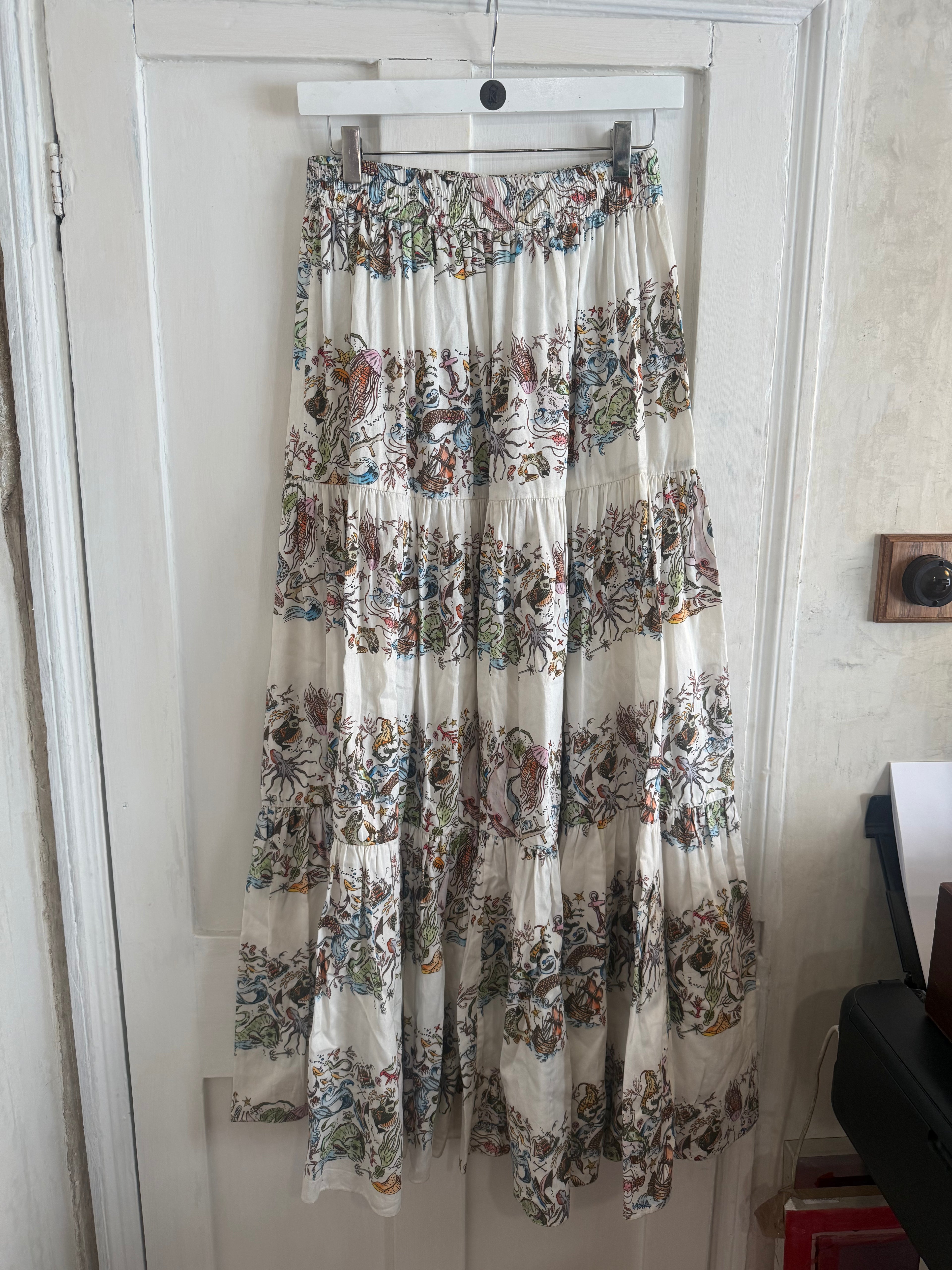 JUNE SAMPLE SALE mermaid maxi skirt size small