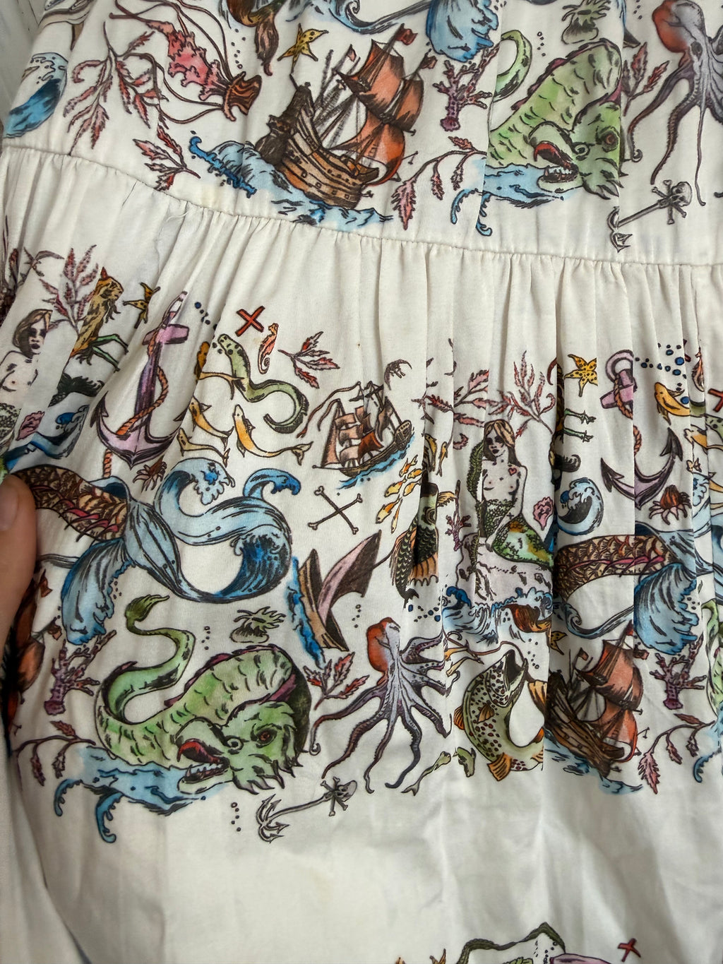 JUNE SAMPLE SALE mermaid maxi skirt size small