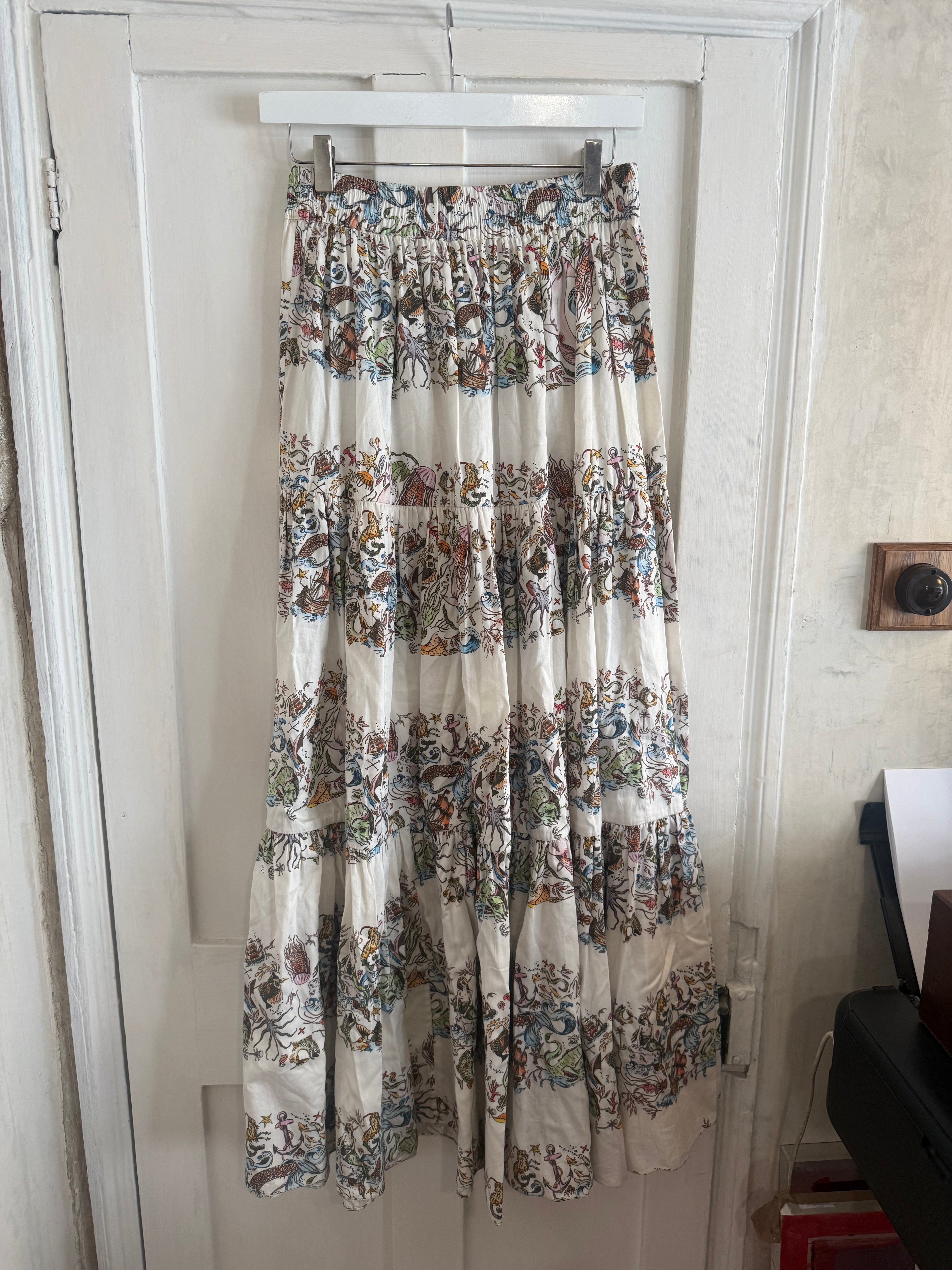 JUNE SAMPLE SALE mermaid maxi skirt size small
